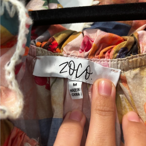 Colorful Patchwork Ruffle Dress - Picture 6 of 11